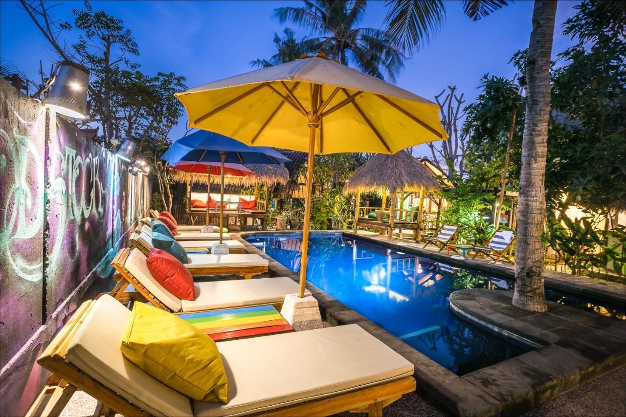 Woodstock Gili - Garden And Bungalows Hotel Gili Trawangan Exterior foto