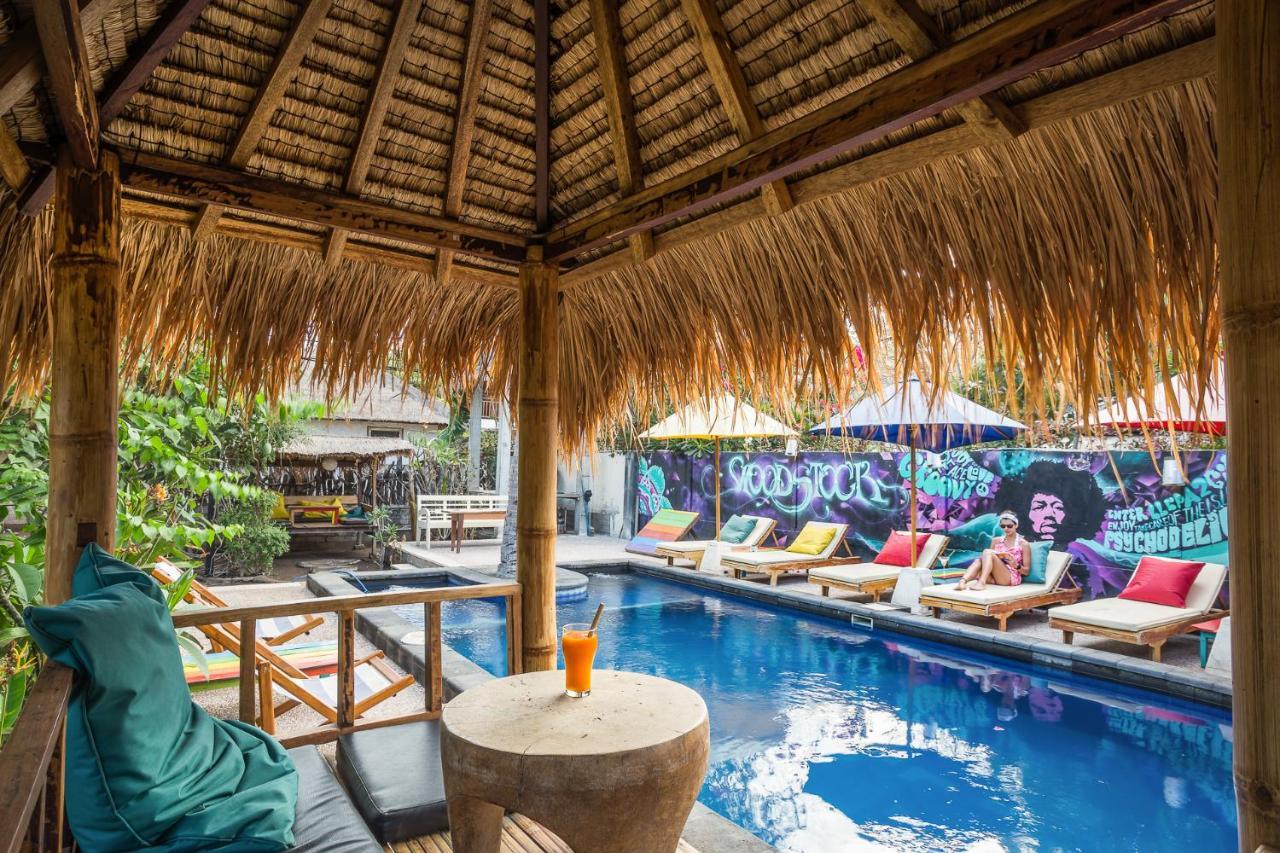 Woodstock Gili - Garden And Bungalows Hotel Gili Trawangan Exterior foto